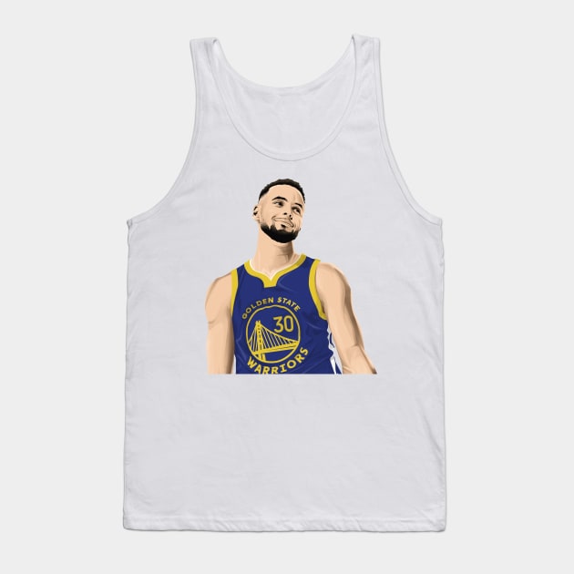 Stephen Curry Golden State Warriors Tank Top by knnthmrctn